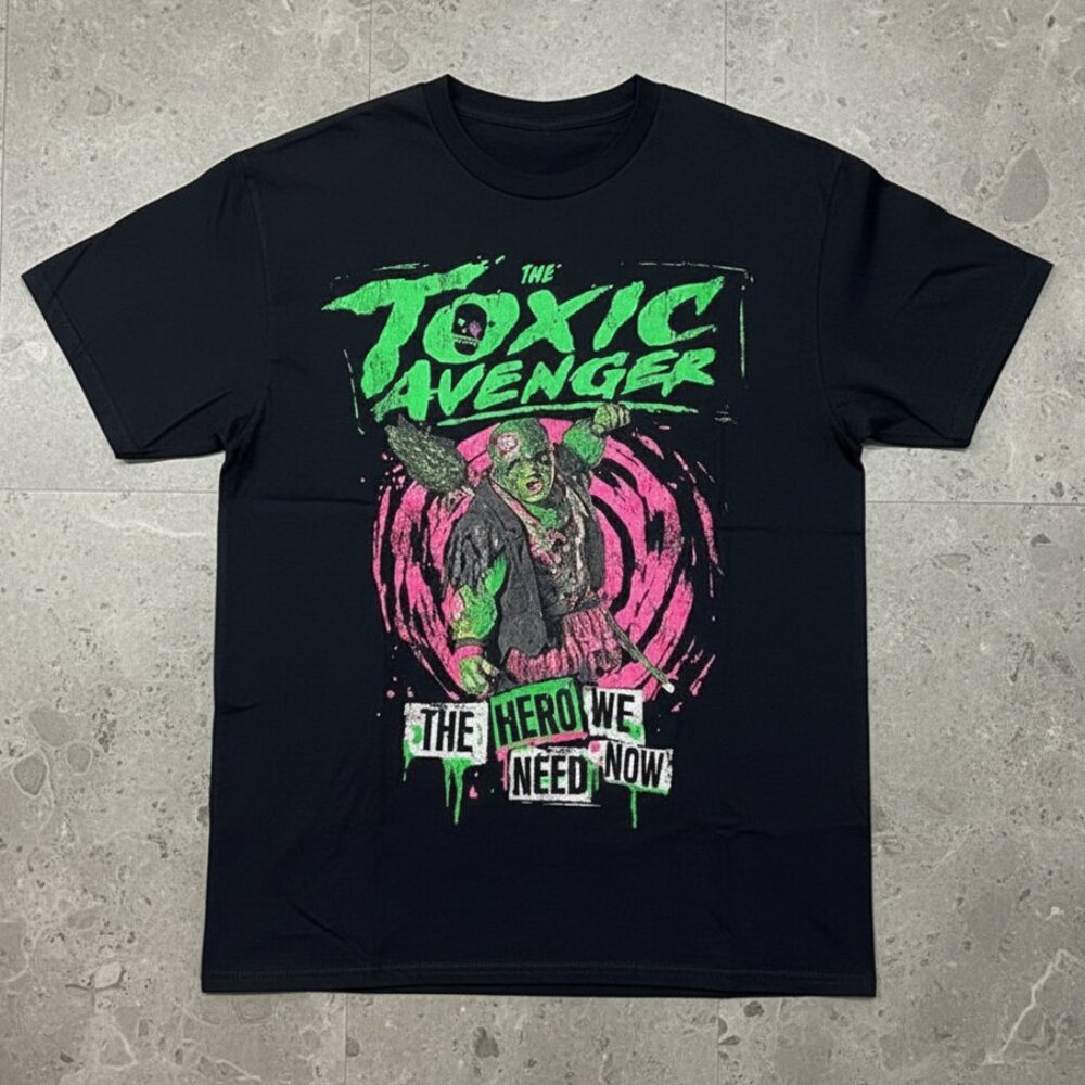 The Toxic Avenger Hero We Need Now Black Graphic Tee Horror Movie Fan
